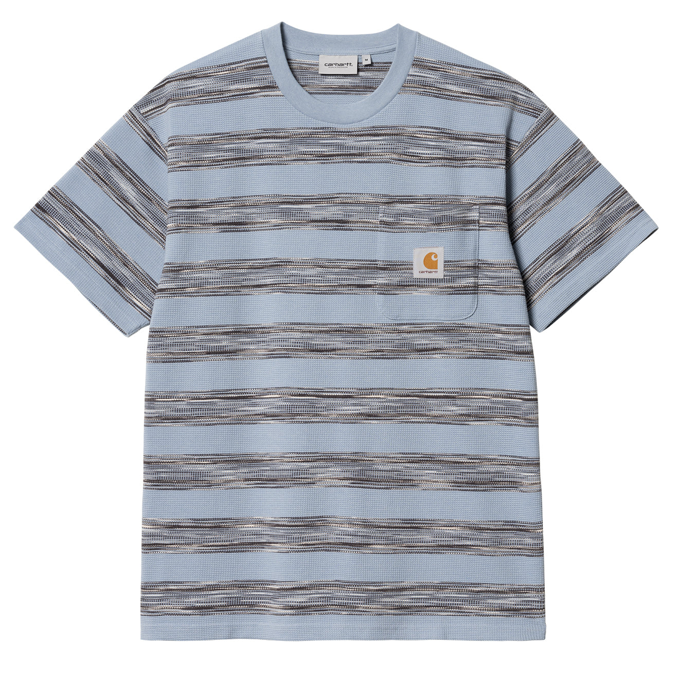 Carhartt WIP Dodson Pocket T-Shirt Dodson Stripe Misty Sky - Parasol Store