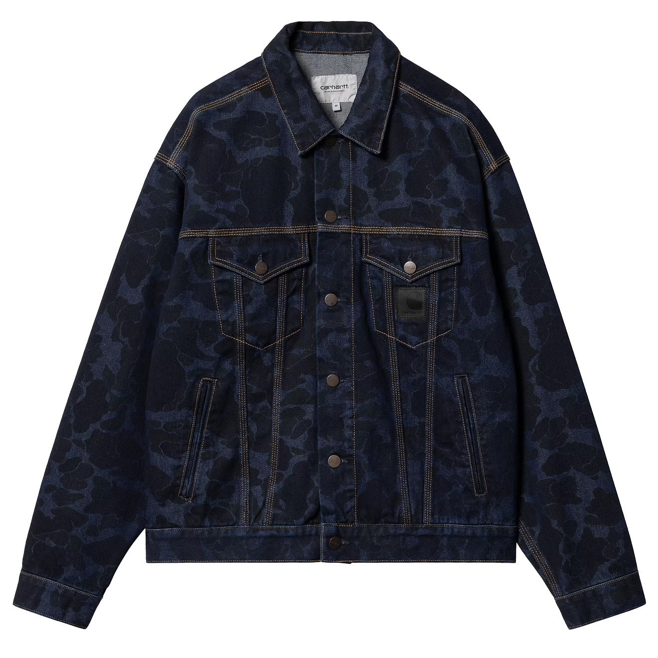 Carhartt WIP Duck Helston Jacket Camo Duck Blue Stone Washed - Parasol Store