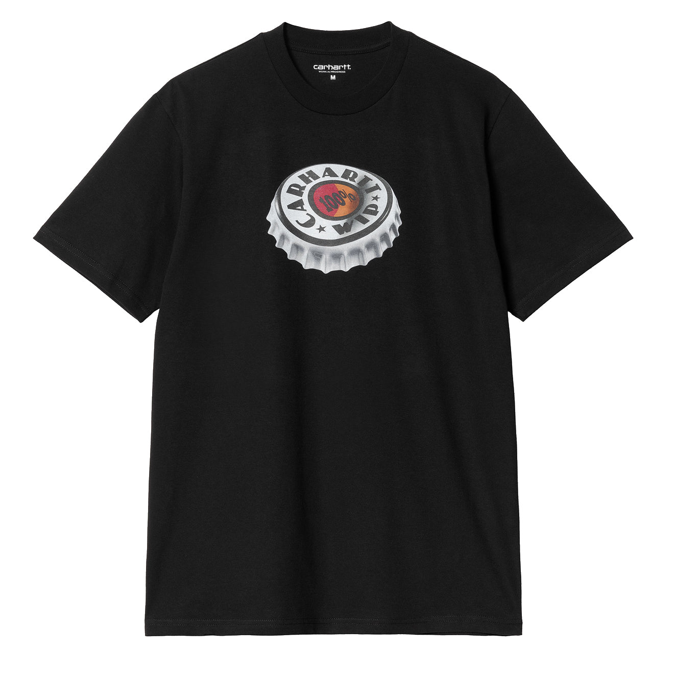 Carhartt WIP S/S Bottle Cap T-Shirt Black - Parasol Store