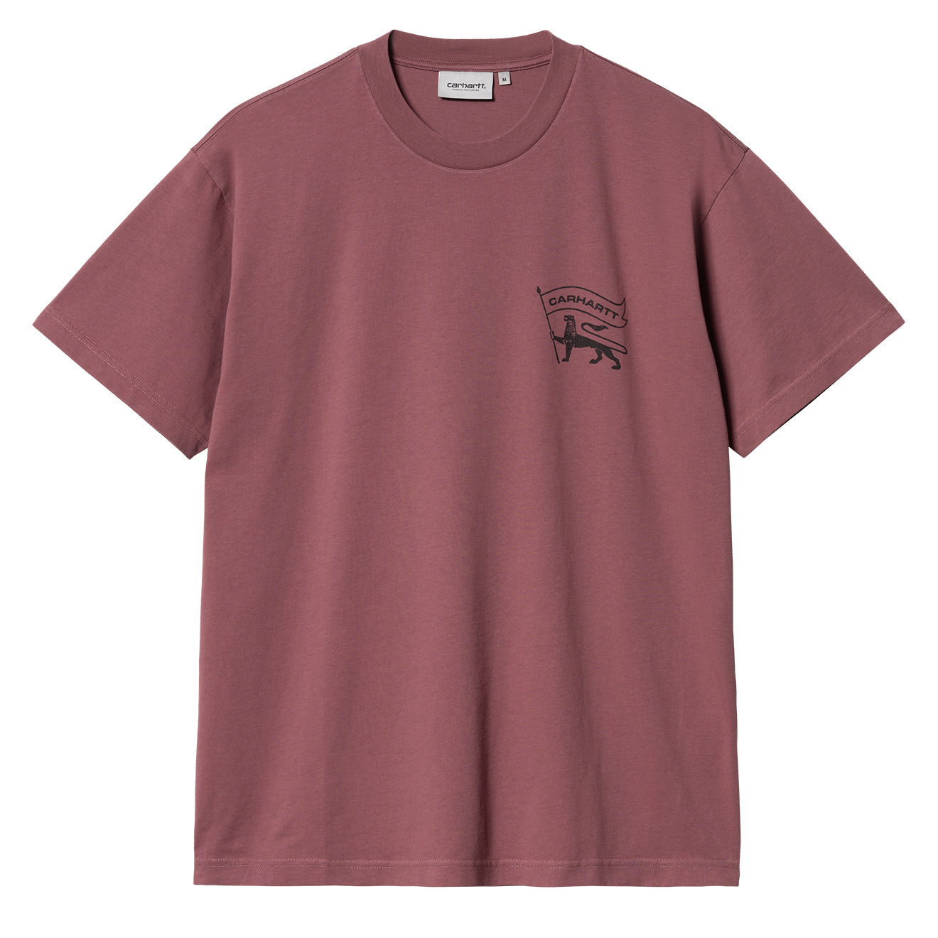 Carhartt WIP  S/S Stamp T-Shirt Dusty Fuscia / Black - Parasol Store