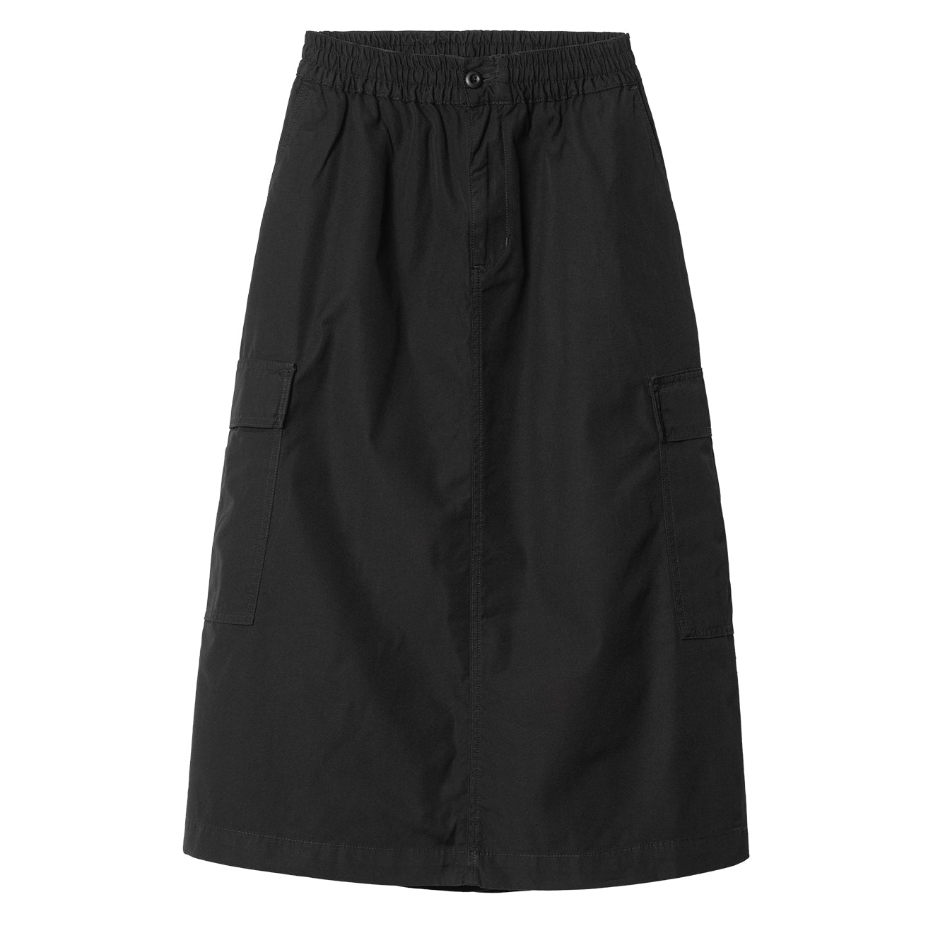 Carhartt WIP Womens Jet Cargo Skirt Black Rinsed - Parasol Store