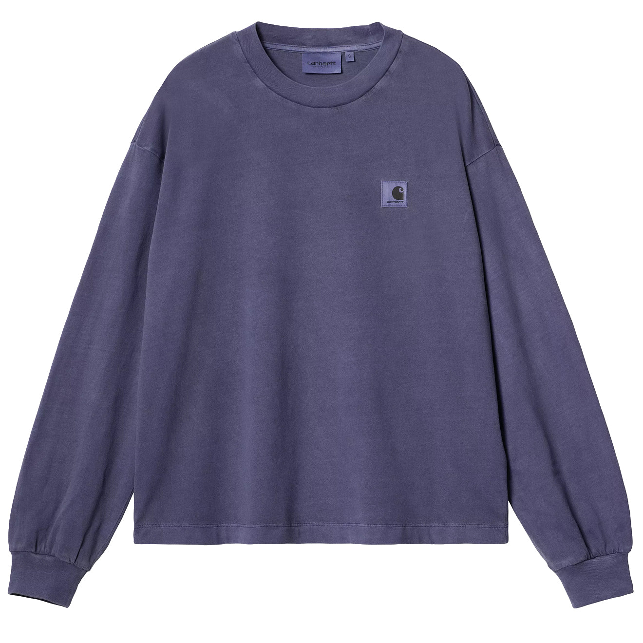 Carhartt WIP Womens L/S Nelson T-Shirt Aura Garment Dyed - Parasol Store