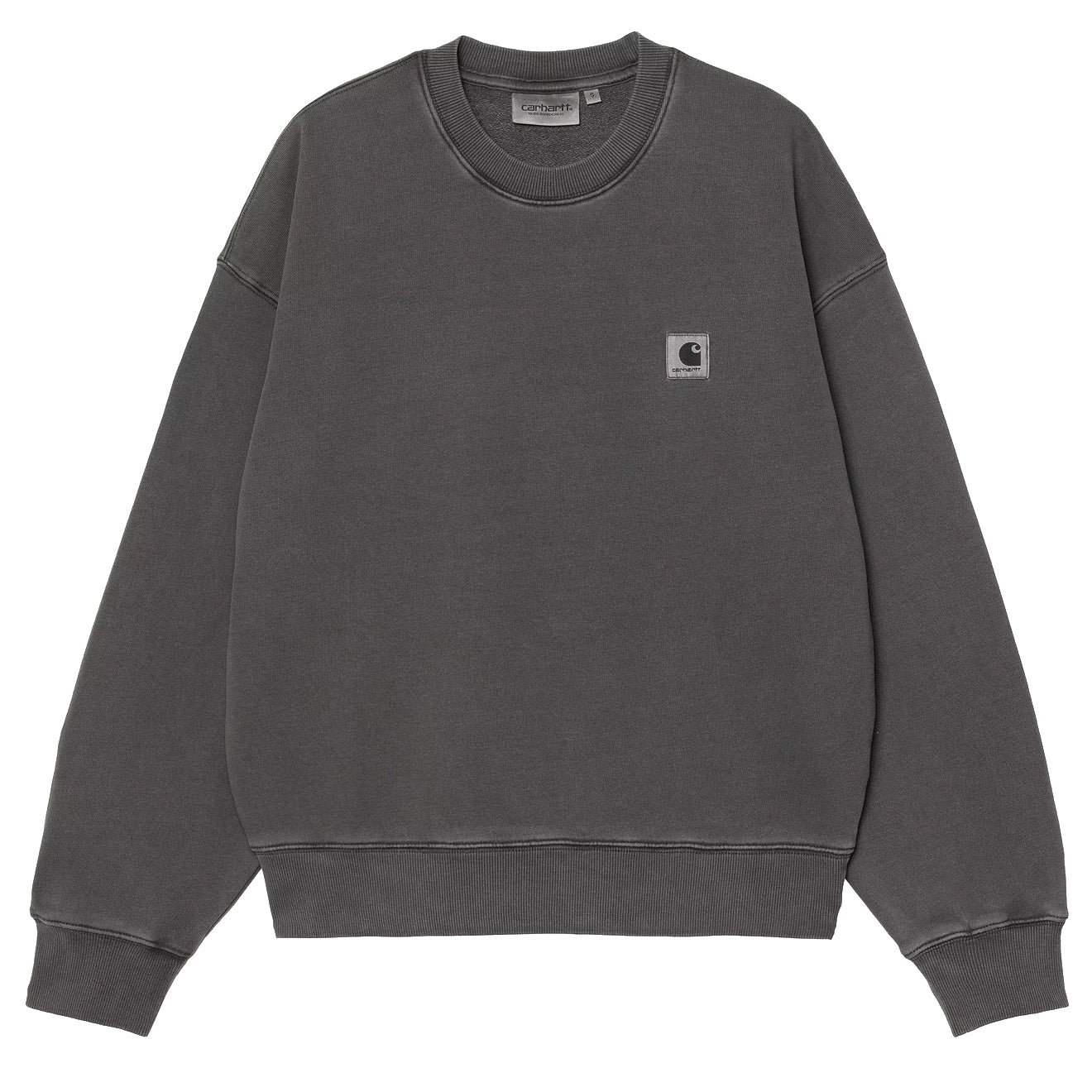 Carhartt WIP Womens Nelson Sweatshirt Graphite Garment Dyed - Parasol Store