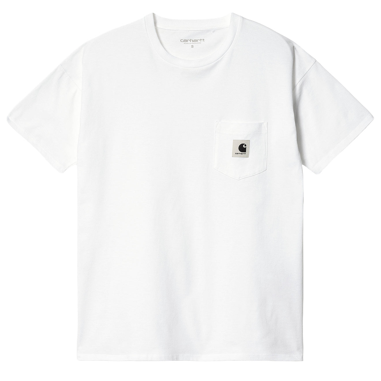 Carhartt WIP Womens S/S Pocket T-Shirt White - Parasol Store