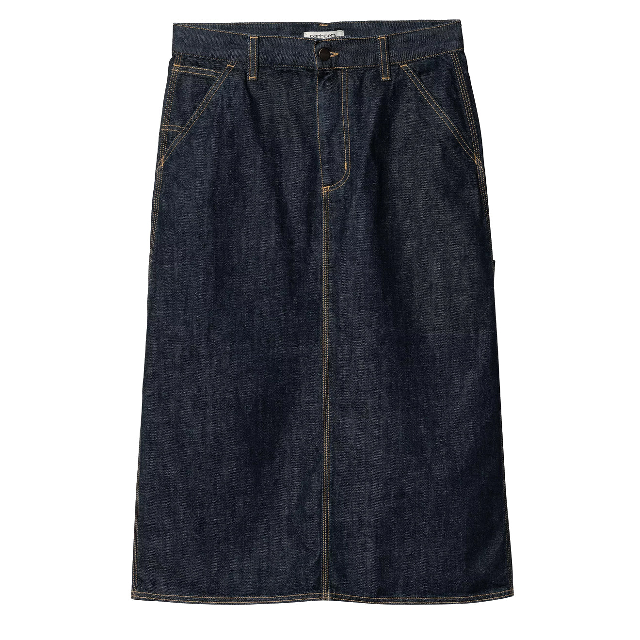 Carhartt WIP Womens Single Knee Skirt Blue Rinsed - Parasol Store