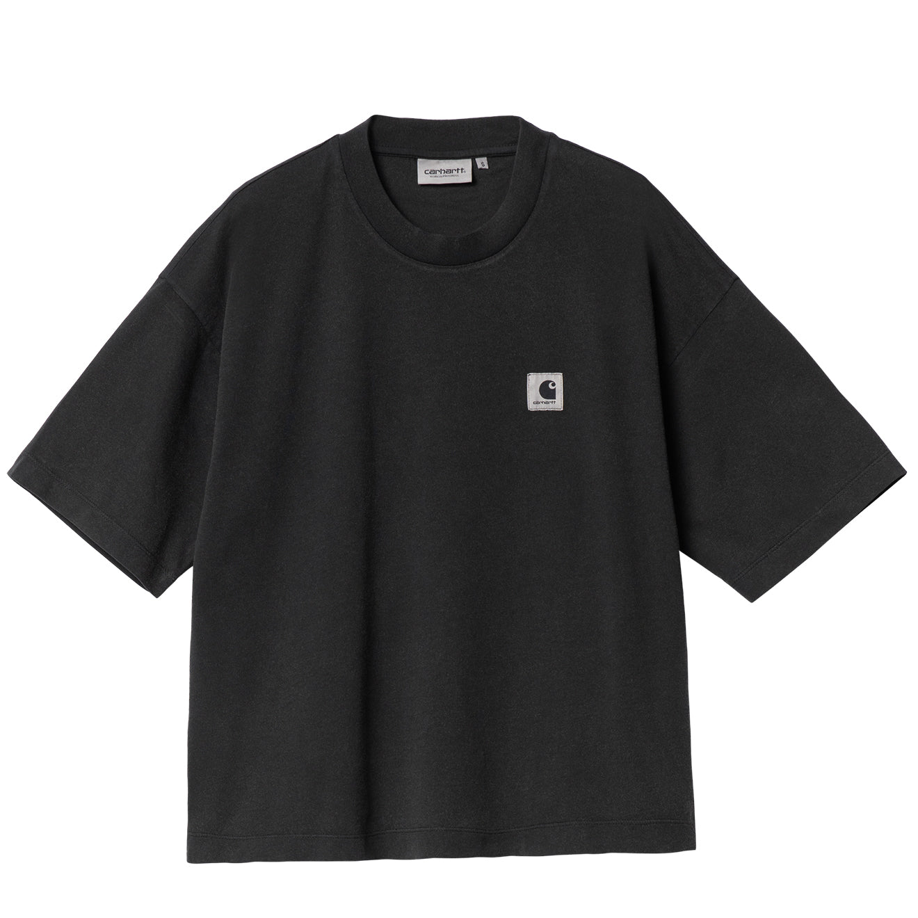 Carhartt Womens S/S Nelson T-Shirt Black Garment Dyed Carhartt WIP