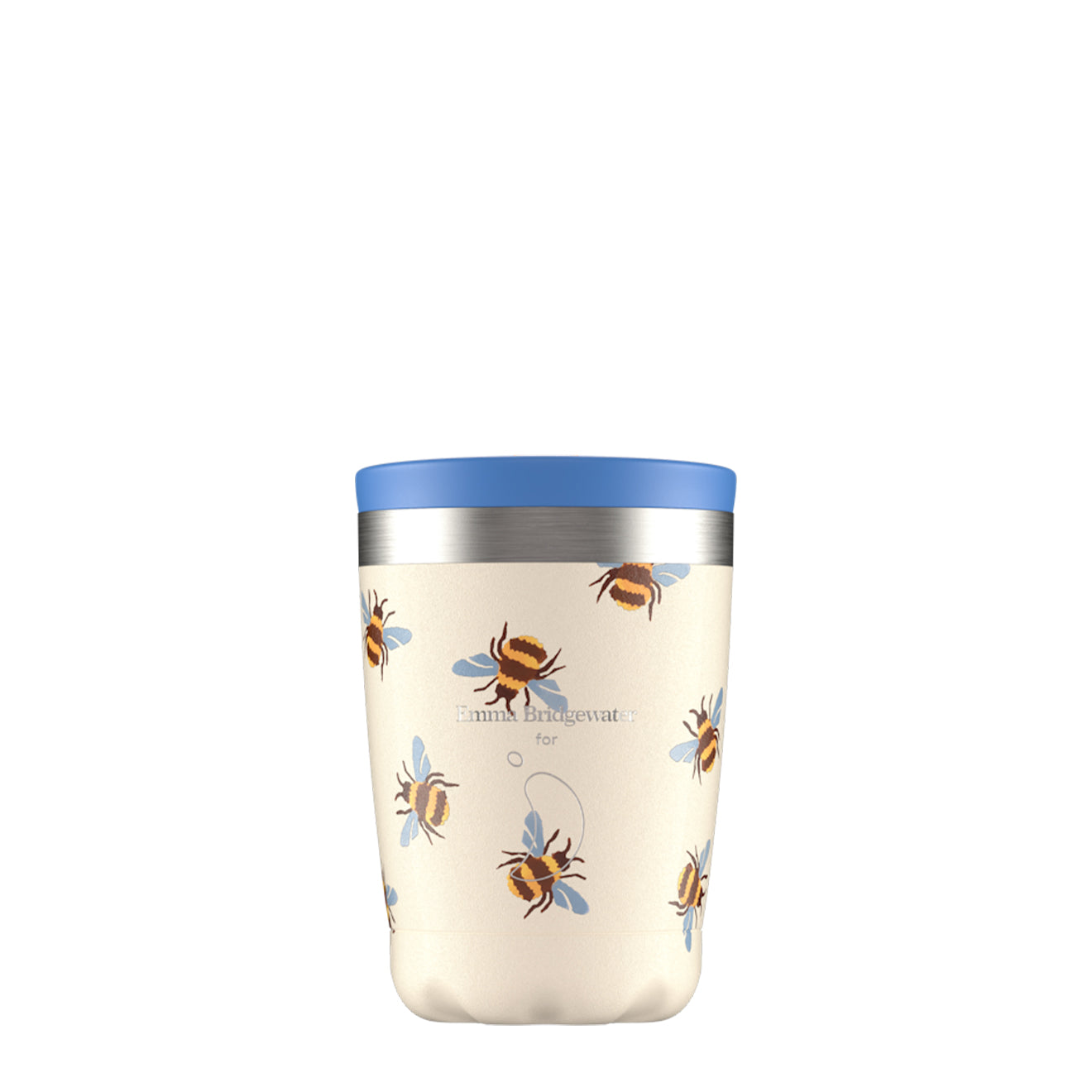 Chillys Emma Bridgewater Coffee Cup 340ml Bumblebee Blue Wing Chillys Bottles