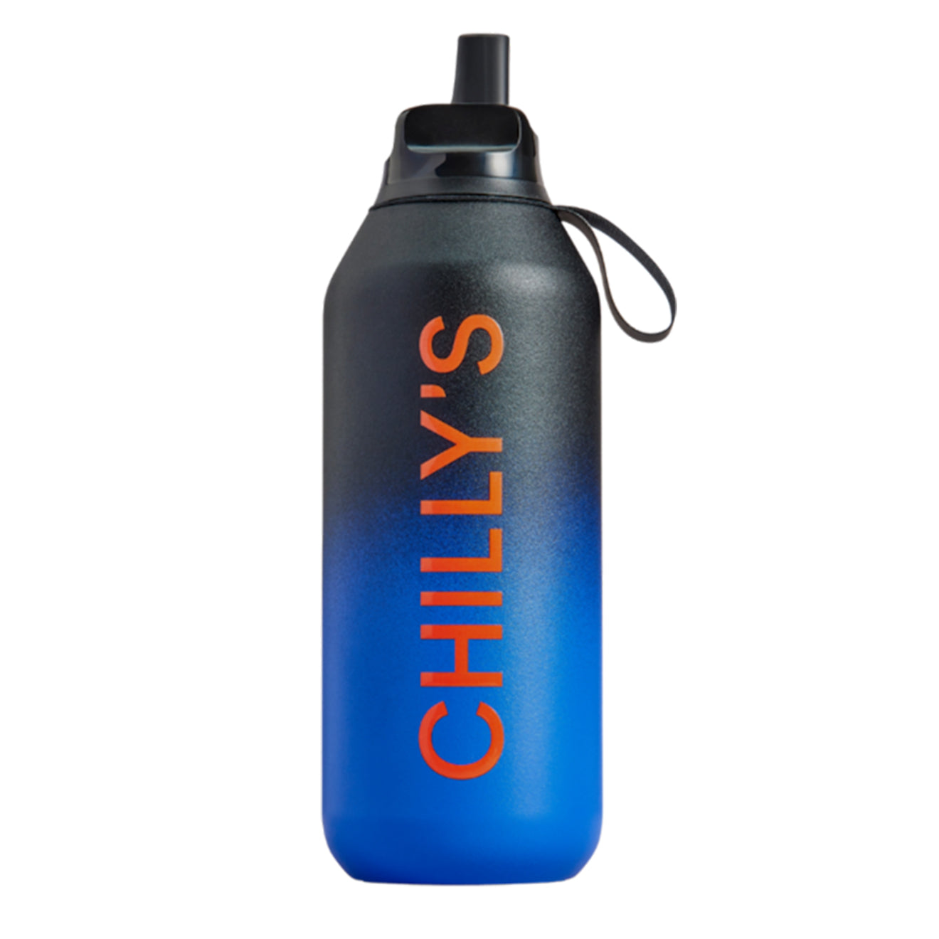 Chillys Series 2 Flip Bottle 500ml Ombre Blue Black - Parasol Store