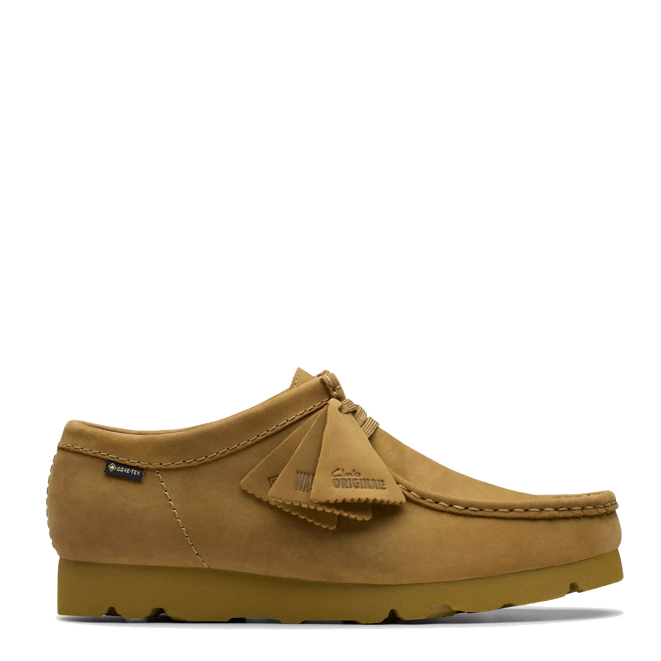 Clarks Originals Wallabee GTX Shoe Oakmoss Nubuck - Parasol Store