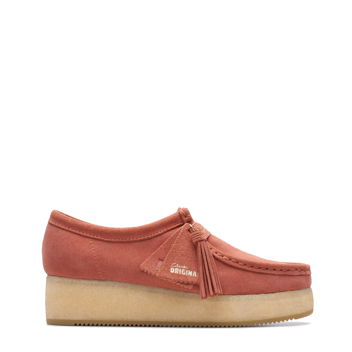 Clarks Originals Womens Wallacraft Bee Terracotta Suede - Parasol Store