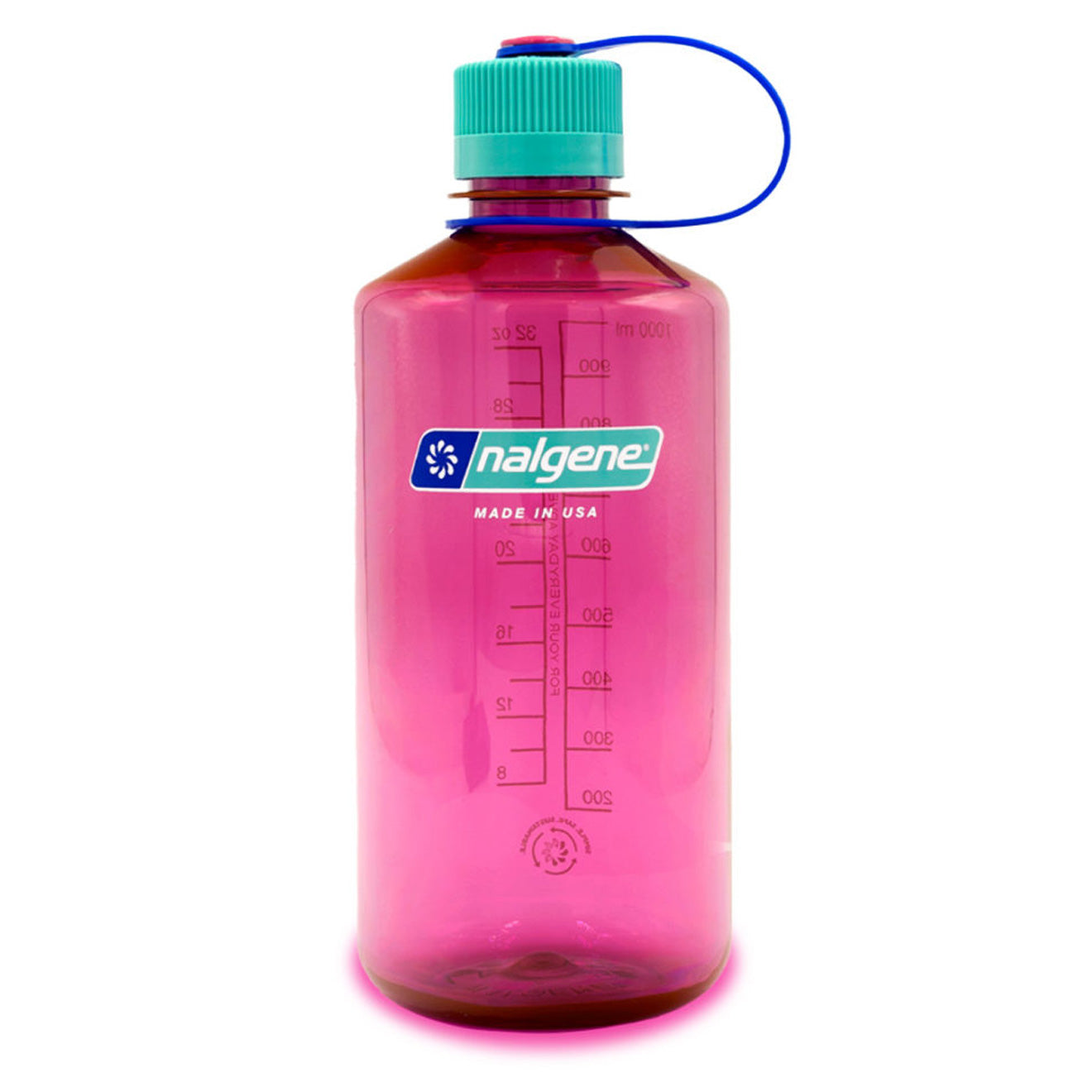 Nalgene Narrow Mouth 1L Tritan Sustain Bottle Electric Magenta Nalgene