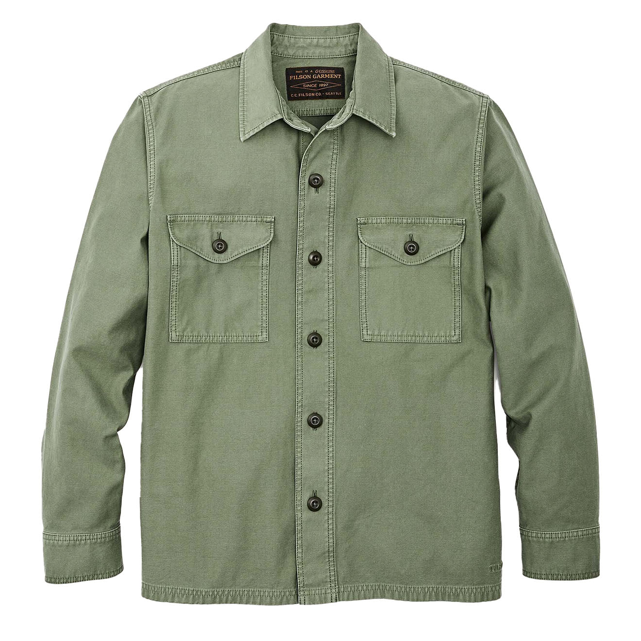 Filson Field Jac-Shirt Washed Fatigue Green - Parasol Store