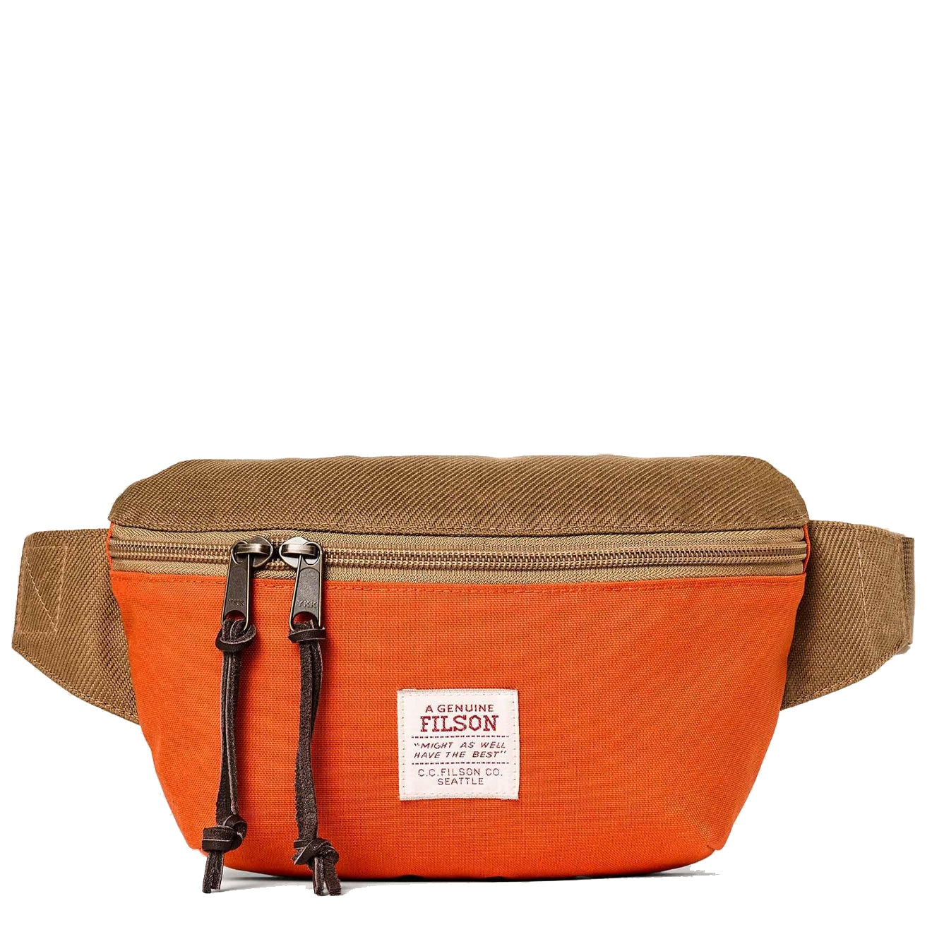 Filson Surveyor Crossbody Pack Dark Tan / Flame - Parasol Store