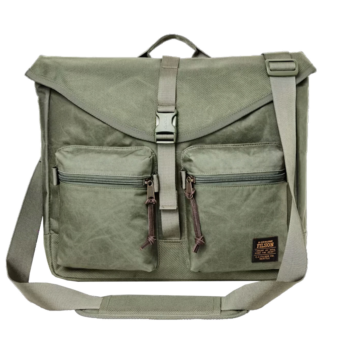 Filson Surveyor Messenger Bag Service Green - Parasol Store