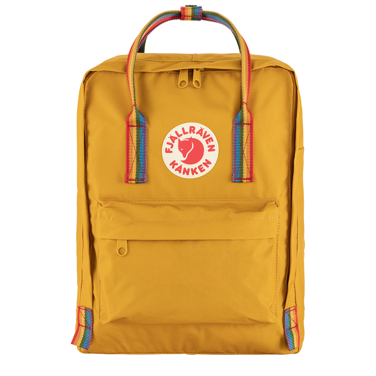 Fjallraven Kanken Rainbow Classic Backpack Ochre / Rainbow - Parasol Store