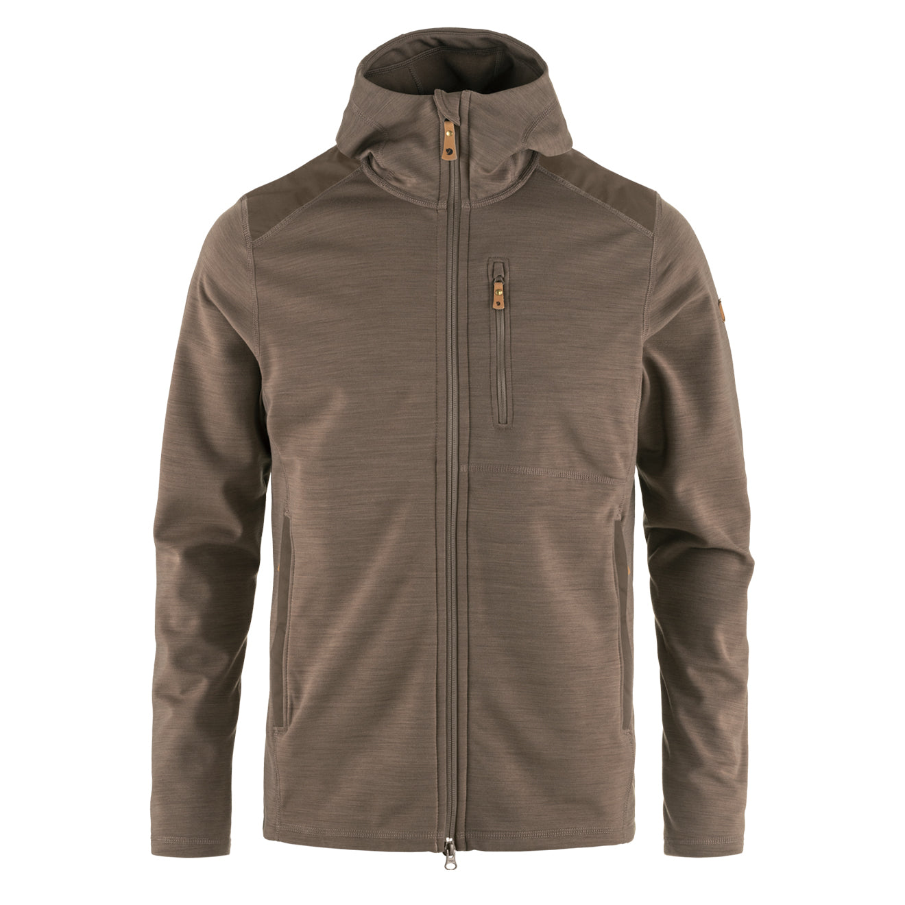 Fjallraven Keb Fleece Hoodie Suede Brown - Parasol Store