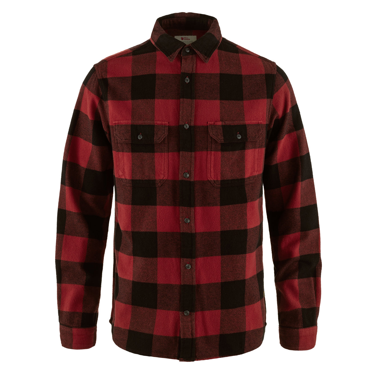 Fjallraven Ovik Heavy Flannel Shirt Red / Black - Parasol Store