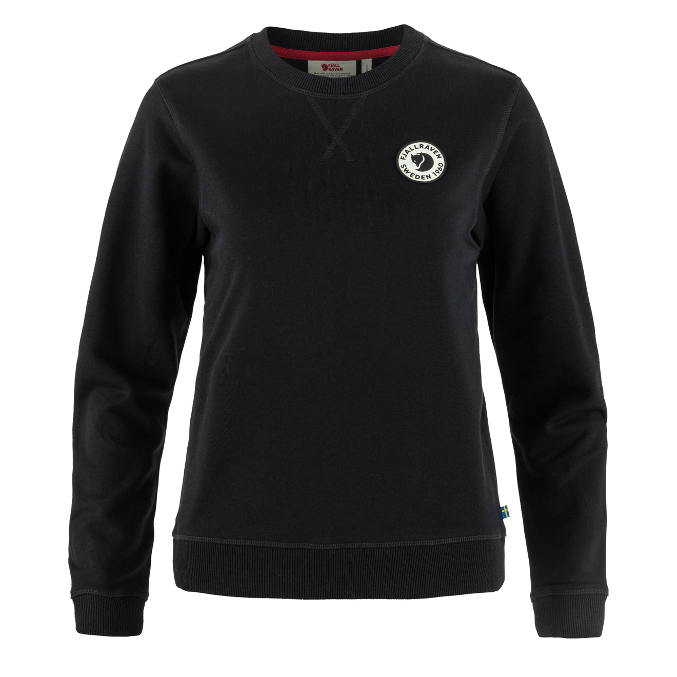 Fjallraven Womens 1960 Logo Badge Sweater Black - Parasol Store