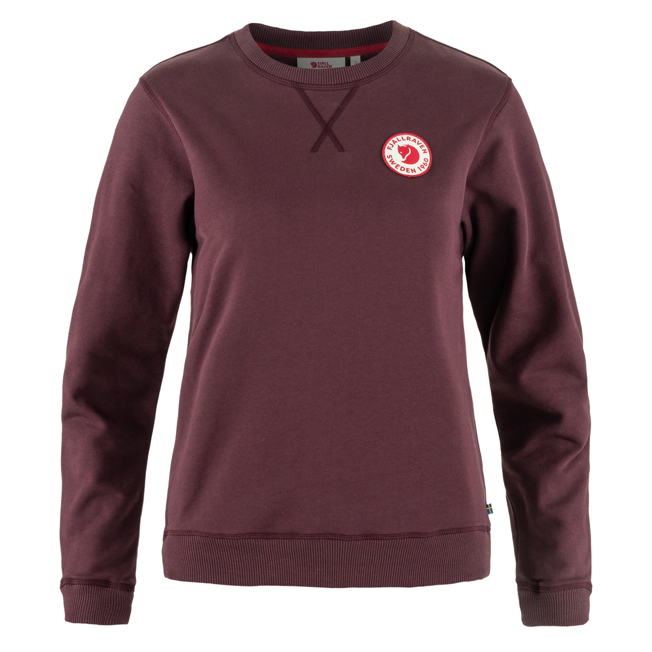 Fjallraven Womens 1960 Logo Badge Sweater Port - Parasol Store