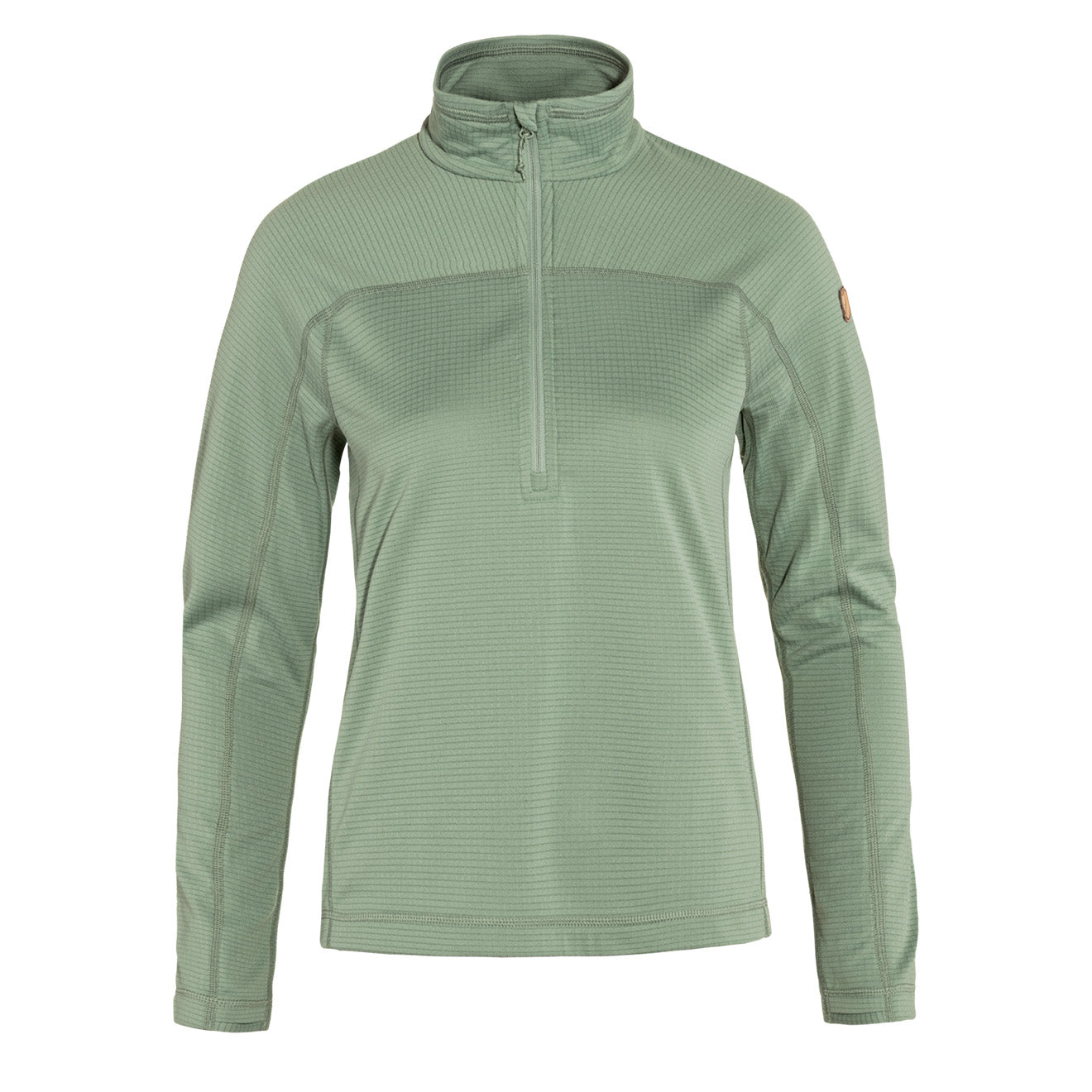 Fjallraven Womens Abisko Lite Fleece Halp Zip Misty Green Fjallraven