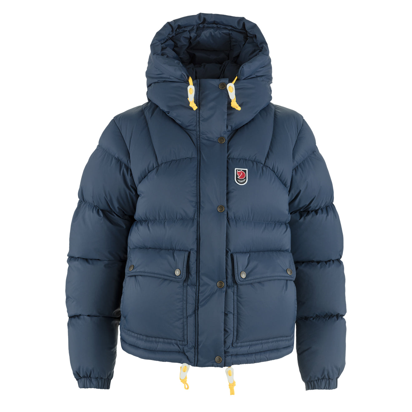 Fjallraven Womens Expedition Down Cropped Jacket Navy - Parasol Store