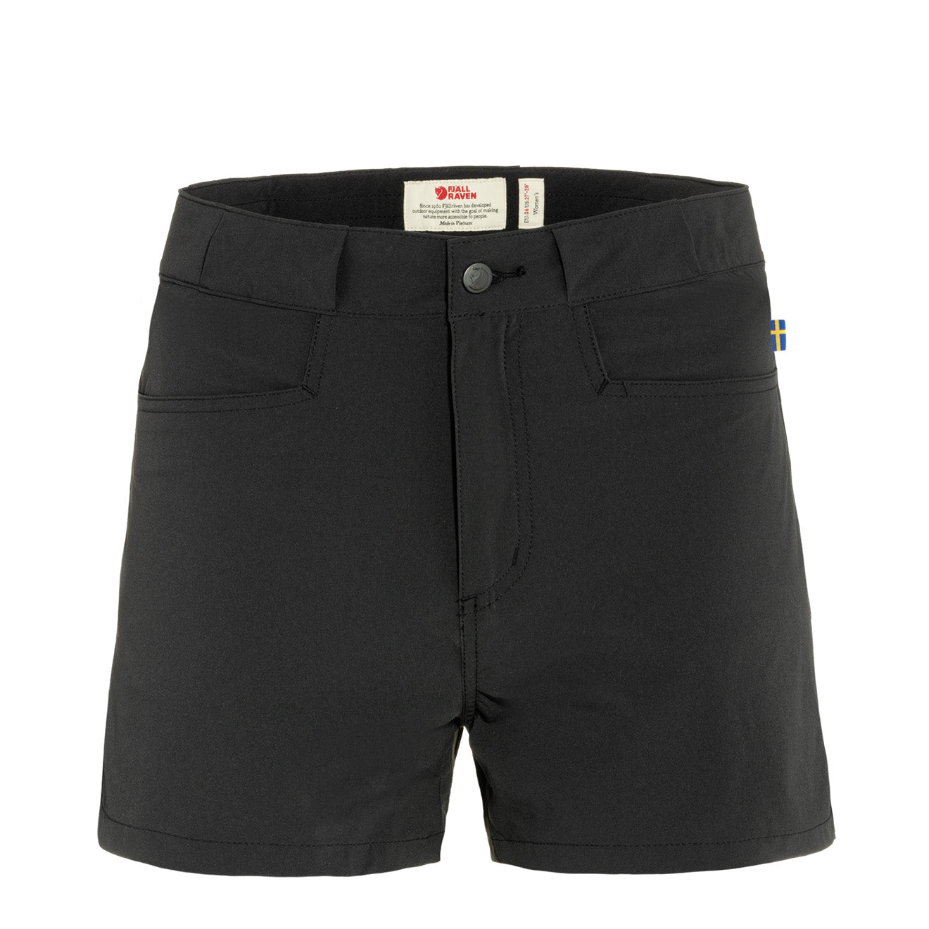 Fjallraven Womens High Coast Lite Shorts Black Fjallraven