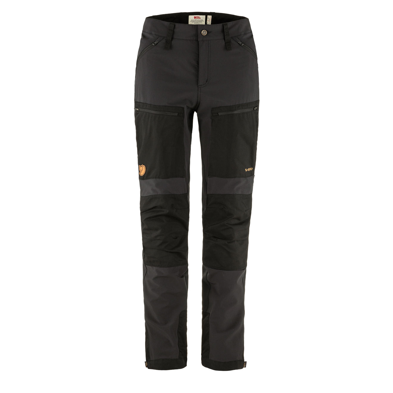 Fjallraven Womens Keb Agile Trousers Reg Leg Black - Parasol Store