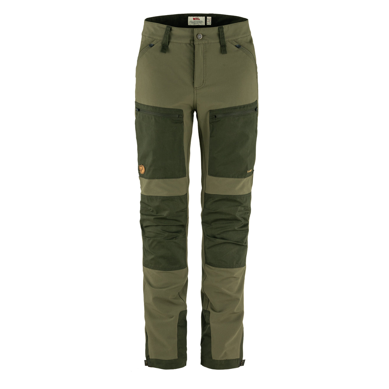 Fjallraven Womens Keb Agile Trousers Reg Leg Laurel Green / Deep Forest - Parasol Store