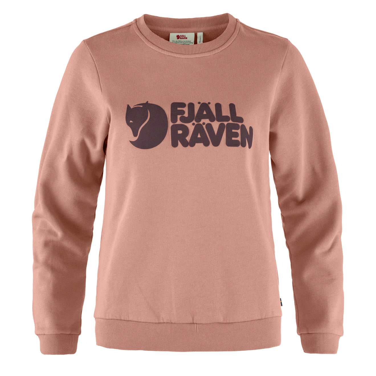 Fjallraven Womens Logo Sweater Dusty Rose / Port - Parasol Store