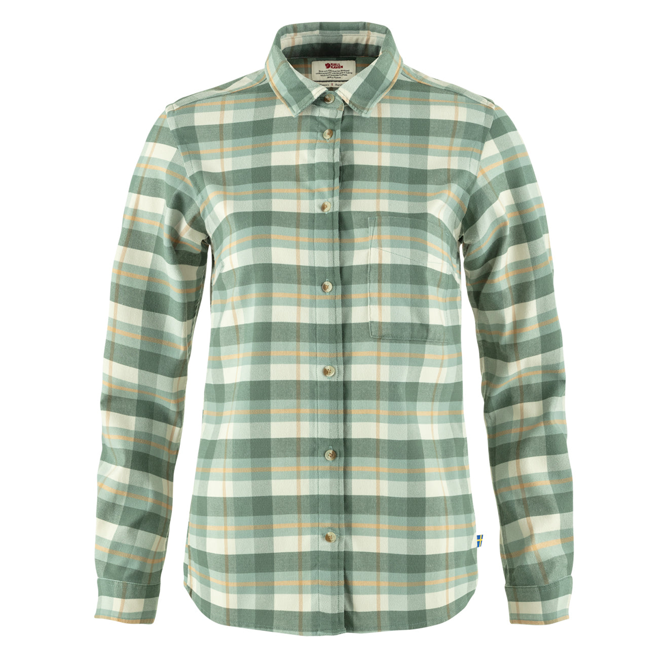 Fjallraven Womens Singi Fjall Shirt Patina Green / Chalk White