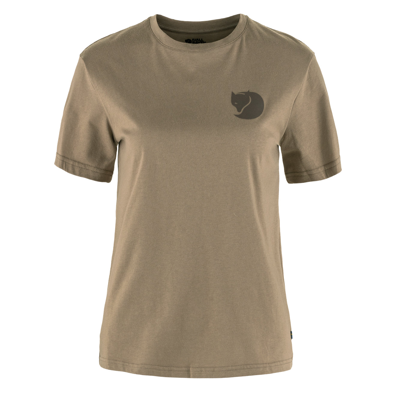 Fjallraven Womens Walk With Nature T-Shirt Suede Brown - Parasol Store