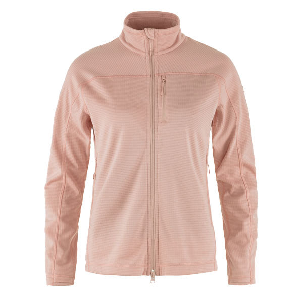 Fjallraven Womens Abisko Lite Fleece Jacket Chalk Rose - Parasol Store