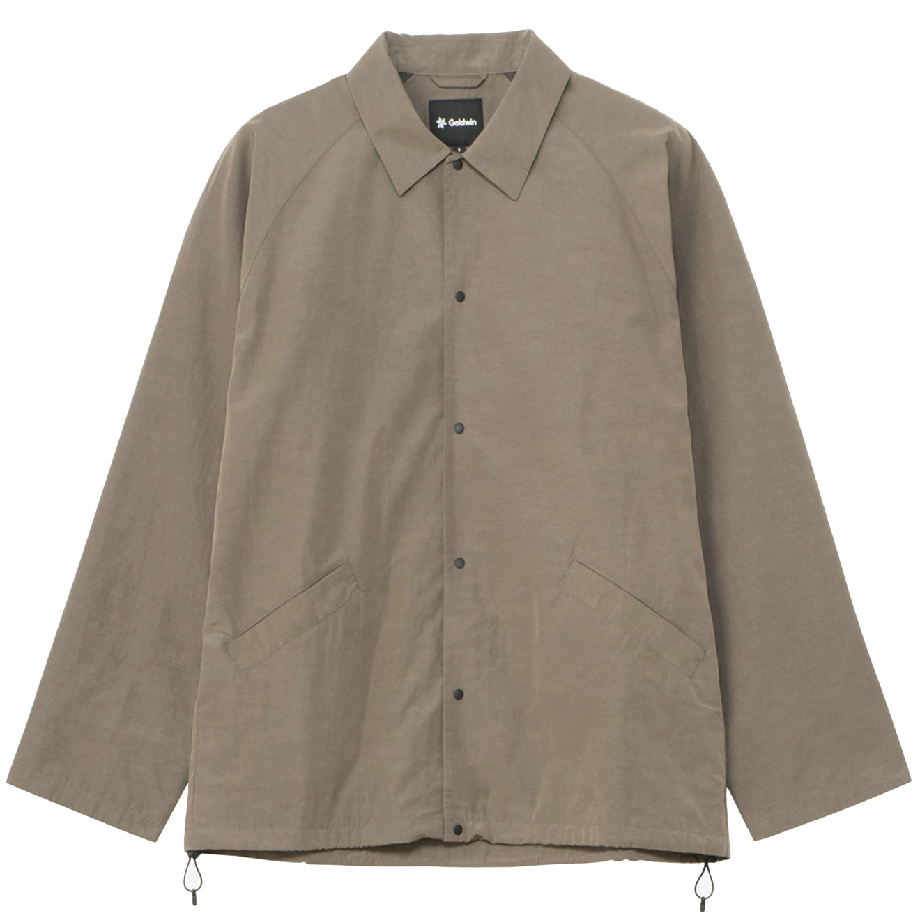 Goldwin Nylon Coach Jacket Taupe Gray - Parasol Store