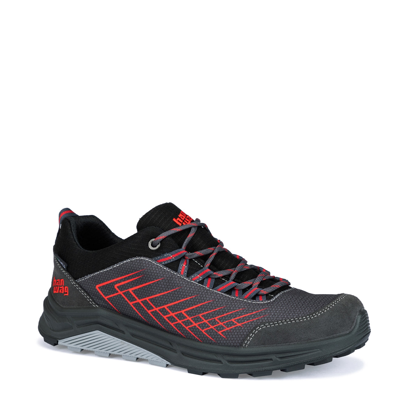 Hanwag Coastline Low Shoe Asphalt / Red Hanwag