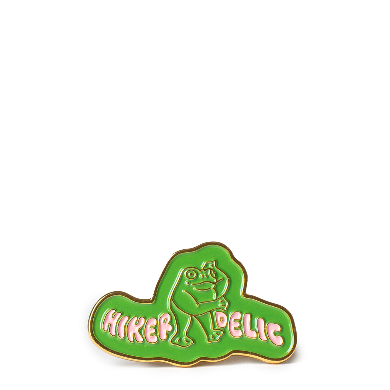 Hikerdelic Kaeru Pin Badge Green - Parasol Store