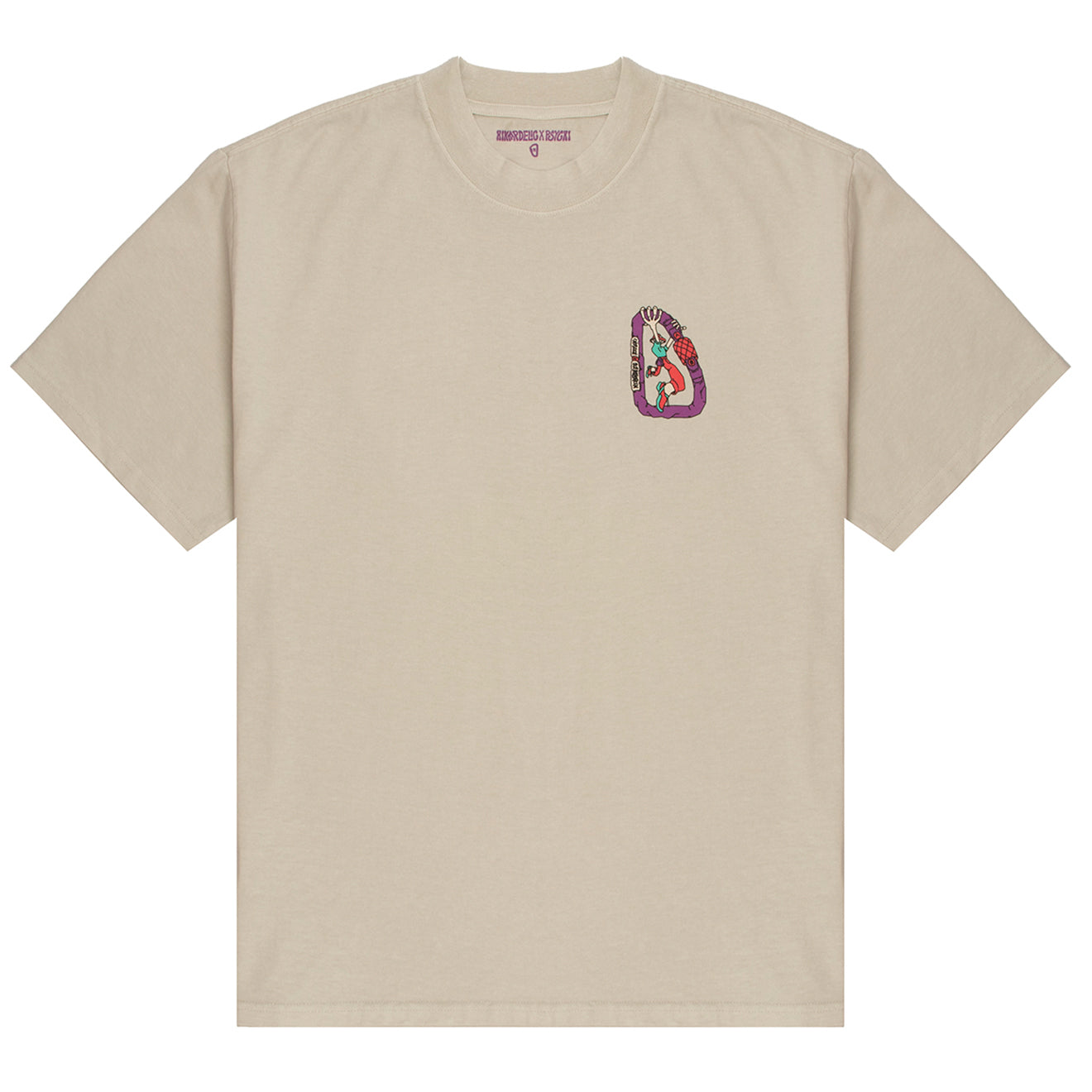 Hikerdelic x Psychi Hang on SS T-Shirt Off White - Parasol Store