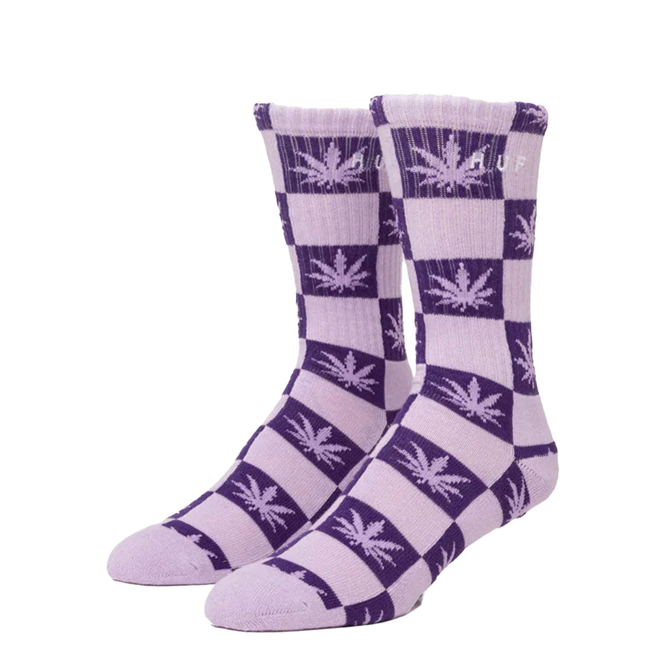 Huf Checkered Plantlife Sock Purple Huf