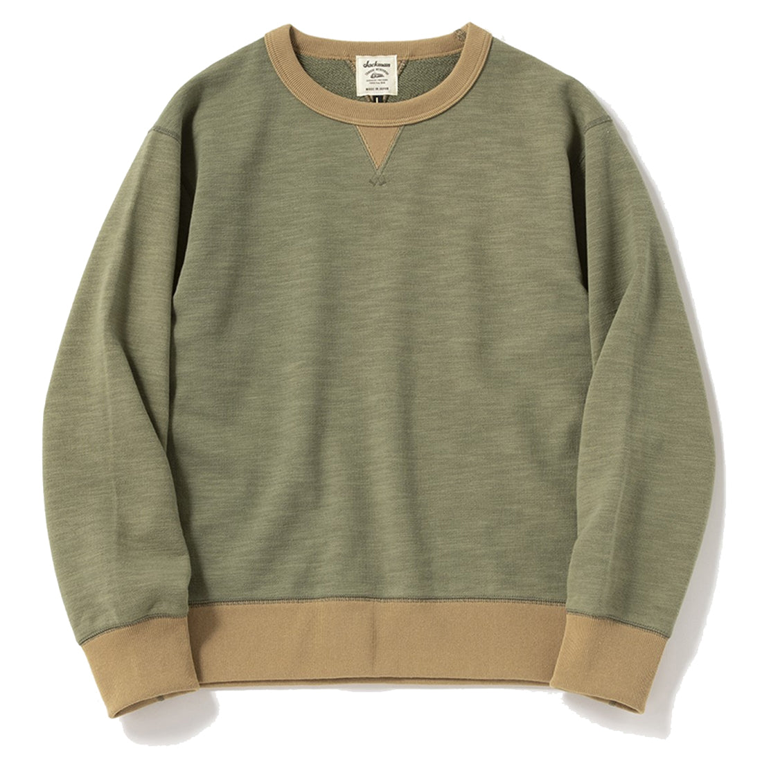 Jackman GG Sweat Crewneck Olive / Ocher - Parasol Store