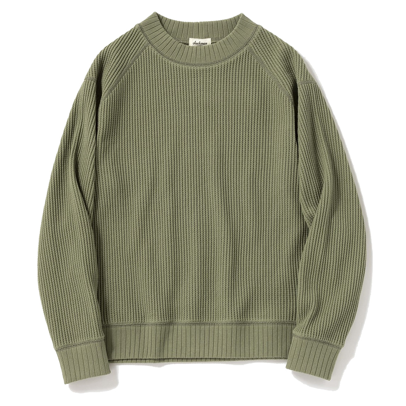 Jackman Waffle Midneck Olive - Parasol Store