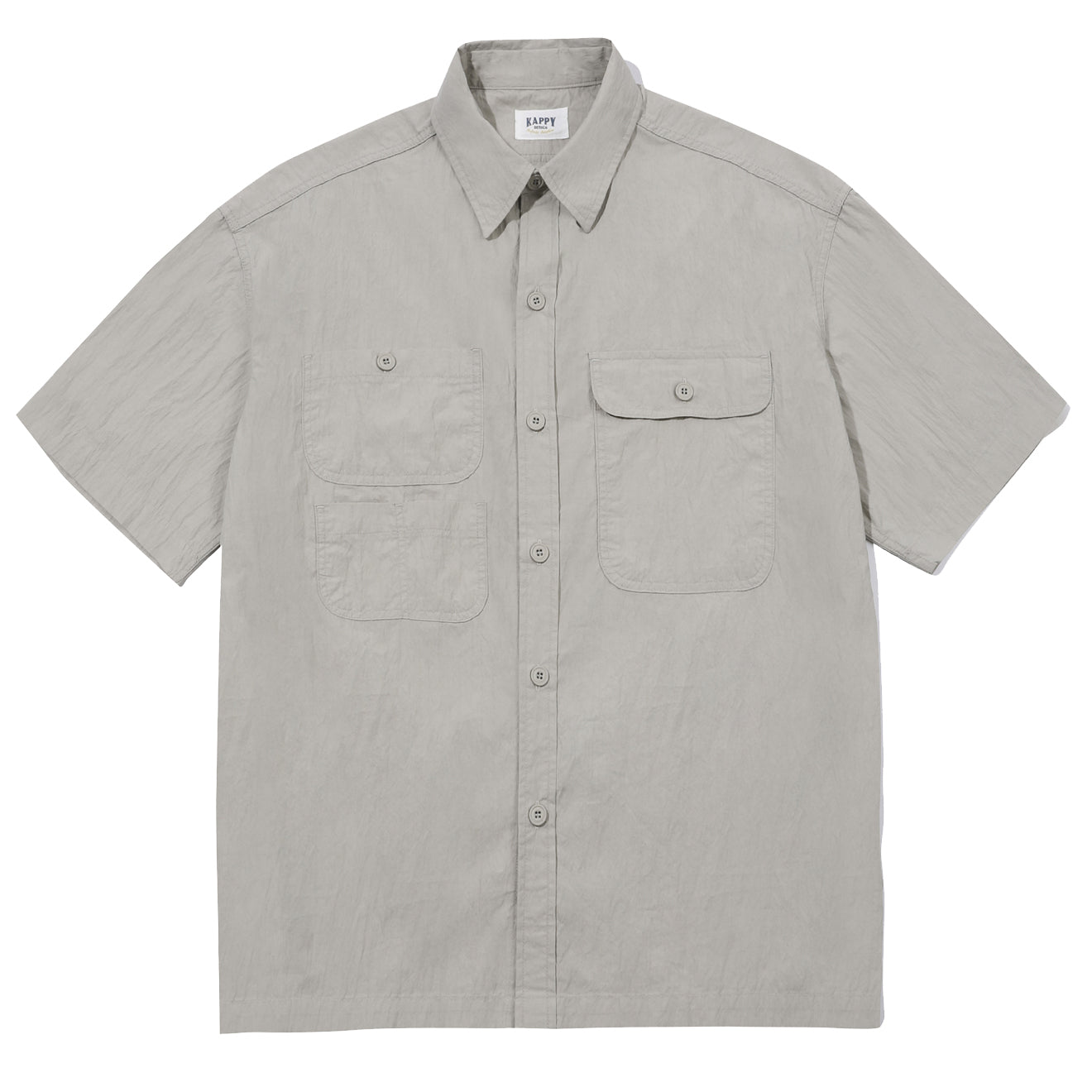 Kappy Sunrise Utility Half Shirt Greige - Parasol Store