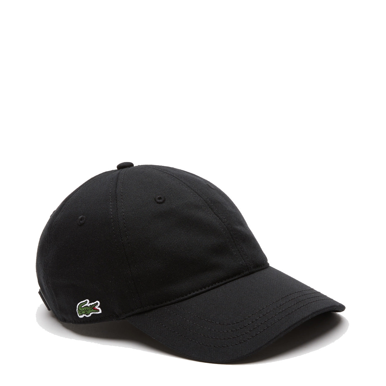 ​Lacoste Unisex Organic Cotton Twill Cap Black