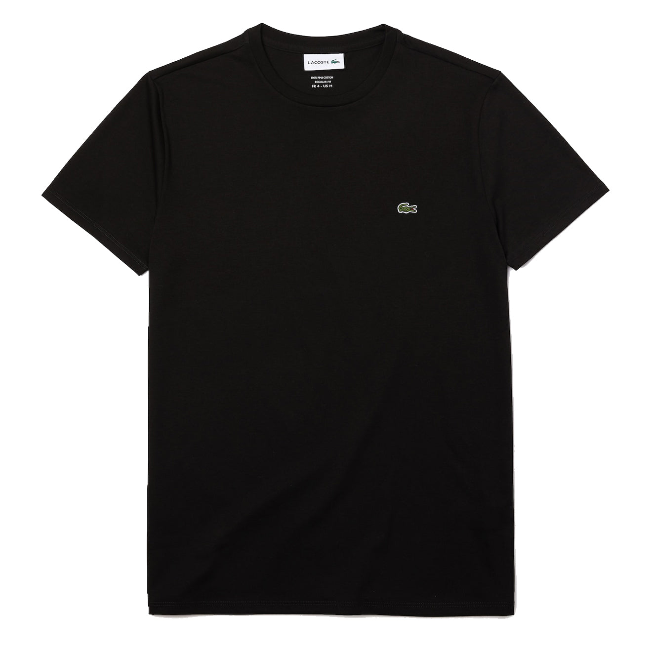 ​Lacoste Crew Neck Pima Cotton T-Shirt Black