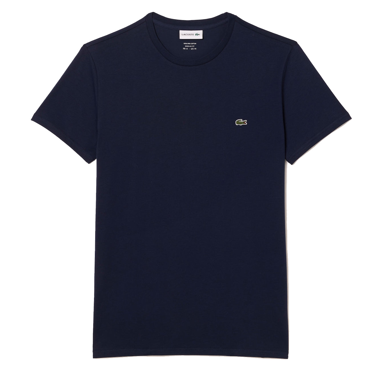 ​Lacoste Crew Neck Pima Cotton T-Shirt Navy Blue