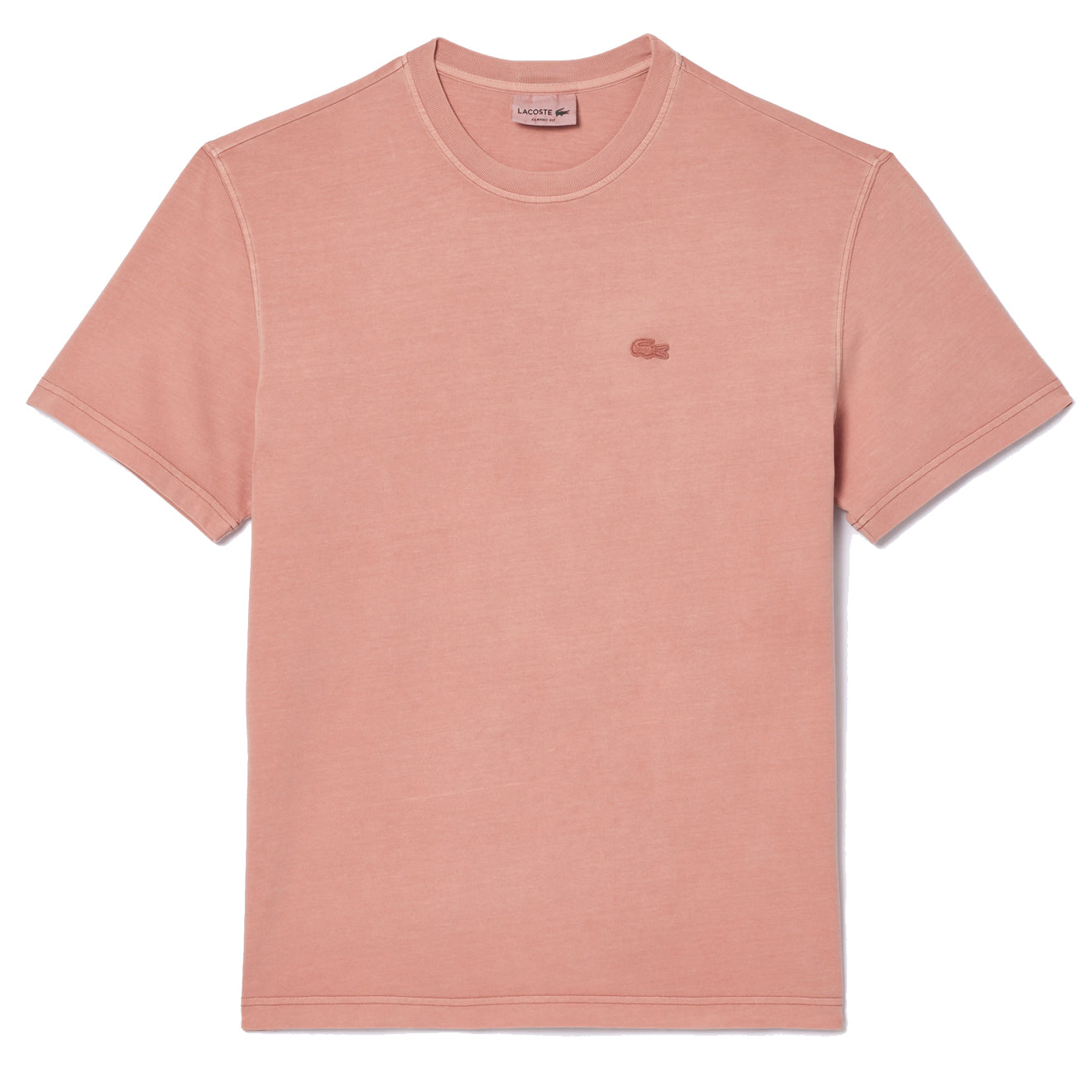 Lacoste Natural Dyed Jersey T-Shirt Eco Rose - Parasol Store