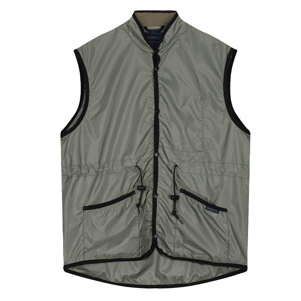 Lavenham Lavenster Packable Gathered Waist Mickfield Gilet Seaspray Green Lavenham