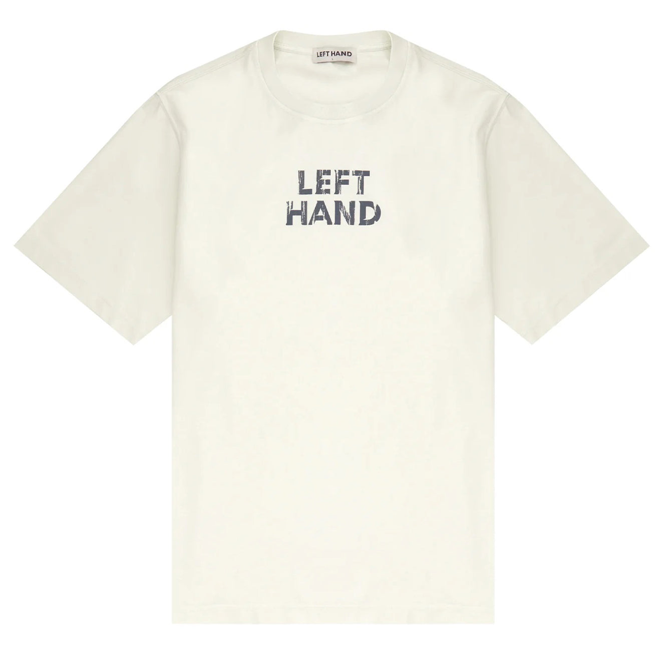 ​Left Hand Distressed Graphic Tee  Off White