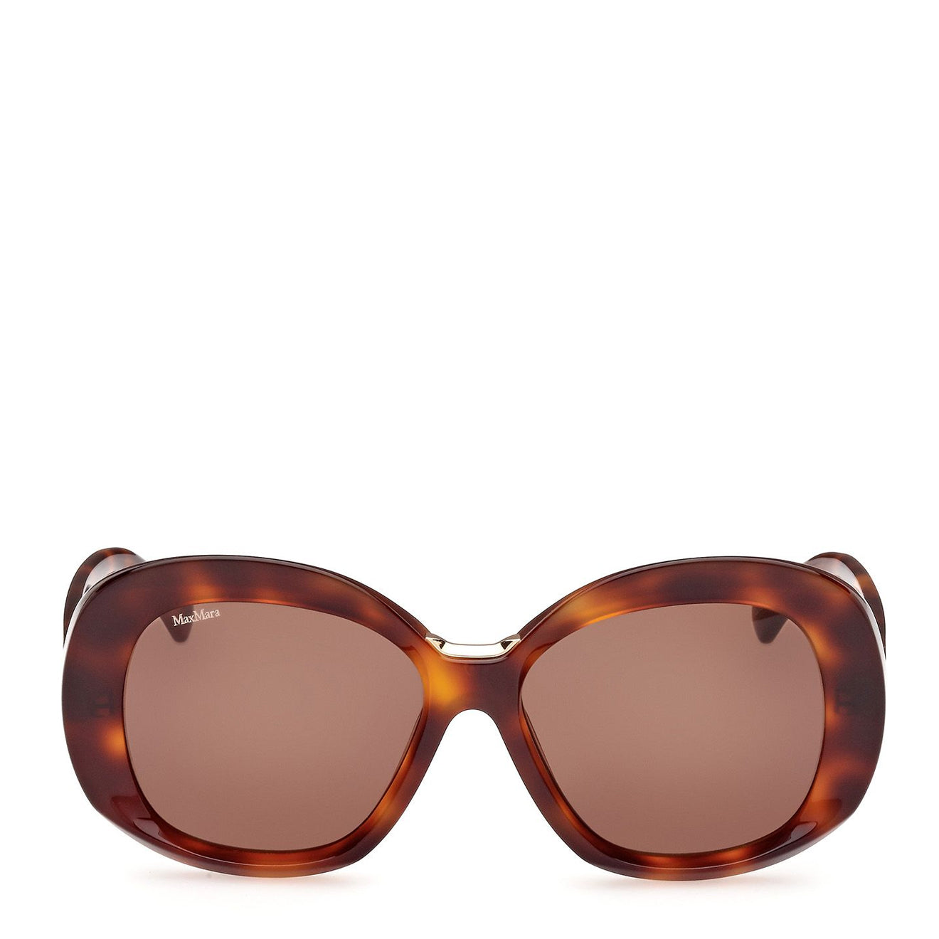 MaxMara Edna MM0087 52E 55 Sunglasses Dark Havana - Parasol Store