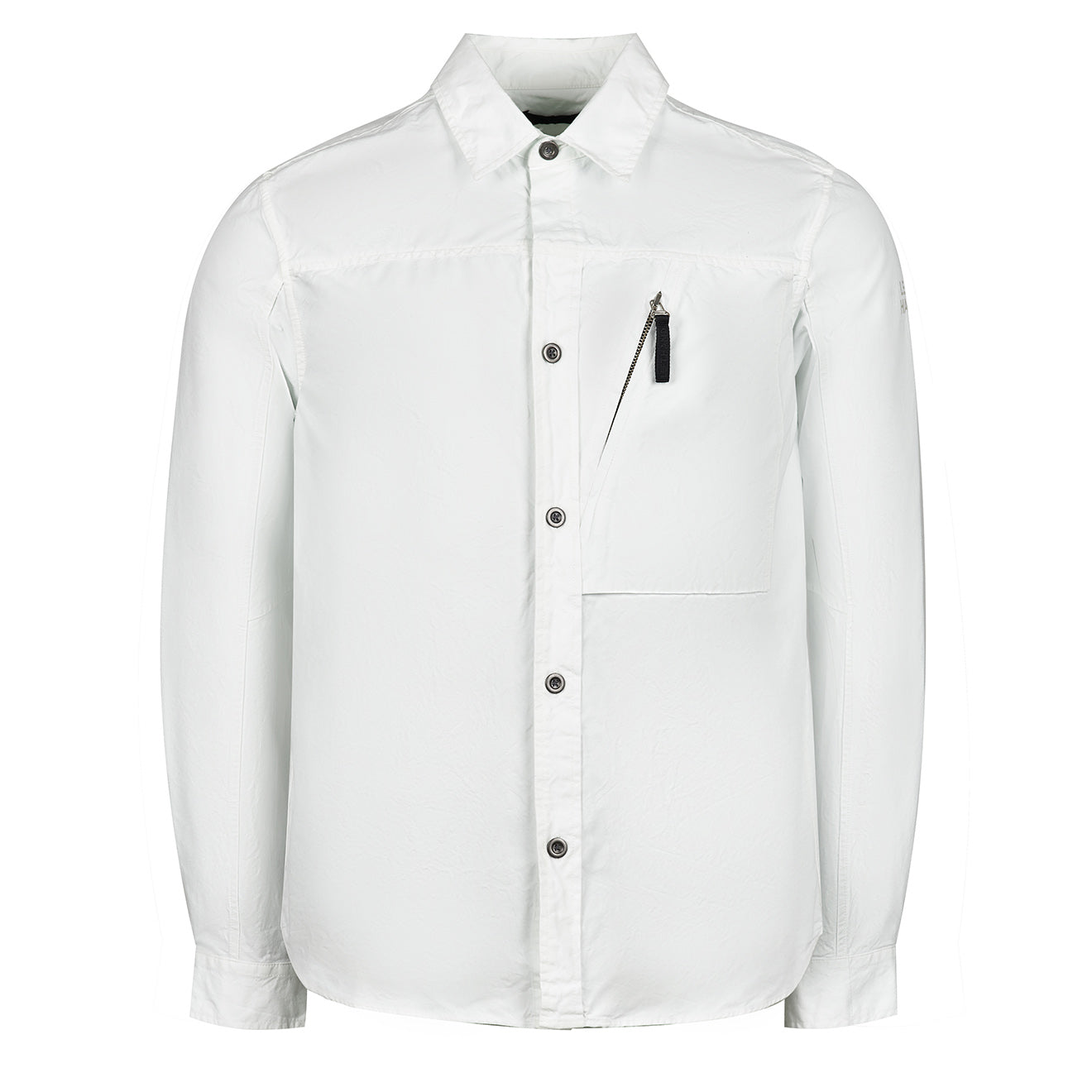 Left Hand Zip Pocket Shirt Off White Left Hand