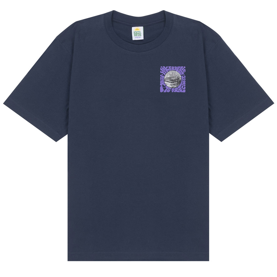 Hikerdelic Peak Meets Precinct SS T-Shirt Navy Hikerdelic