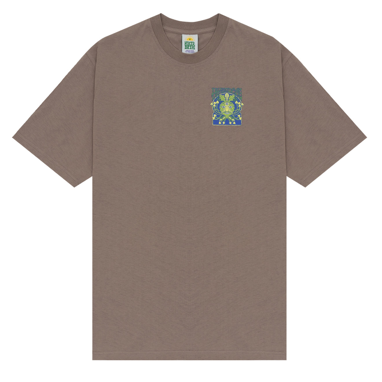 Hikerdelic Green Man SS T-Shirt - Mushroom - Parasol Store